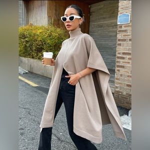 Tan cape or pancho